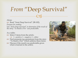 From “Deep Survival”