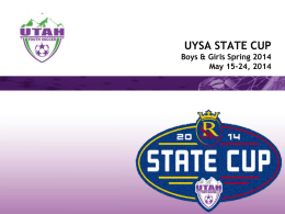 UYSA STATE CUP - The Official Site of Utah Youth Soccer