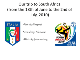 Italian delegation’s trip to South Africa