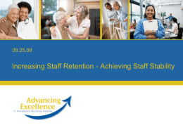 Advancing Excellence in America’s Nursing Homes: An Overview