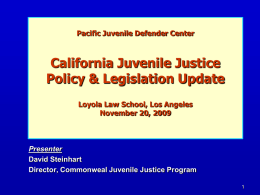 California Juvenile Felony Arrests and Juvenile Felony