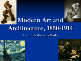 Modern Art and Architecture, 1850-1914