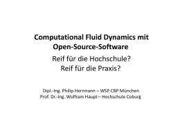 Computational Fluid Dynamics mit Open-Source