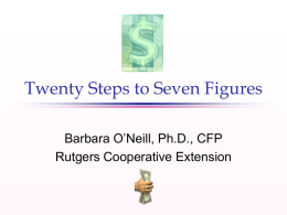 Twenty Steps to Seven Figures