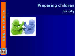 Preparing Children Sexually