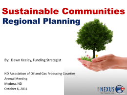 Sustainable Communities Regional Planning
