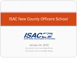 ISAC New County Officers School