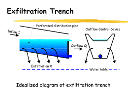 Designing an exfiltration trench