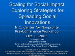 Scaling for Social Impact: Exploring Strategies for