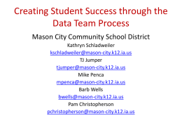 Creating Student Success through the Data Team Process
