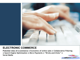 ELECTRONIC COMMERCE - ConsumerPsychologist.com