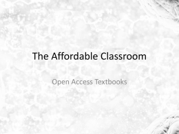 Open Access Textbooks