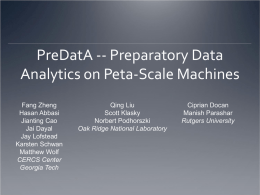 PreDatA -- Preparotary Data Analytics on Peta