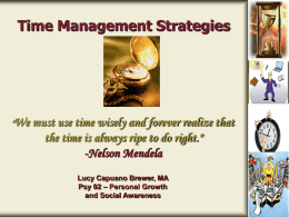 Time Management Strategies - Homestead