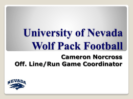 University of Nevada Wolf Pack Football