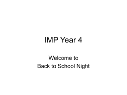 IMP Year 4 - Littleton High School