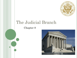 The Judicial Branch - Mr Dean's Social Studies Webpage