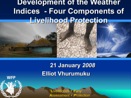 Ethiopia Weather Based Indices Project