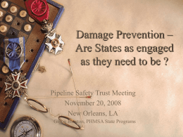 Damage Prevention – Are States as engaged as they need to be