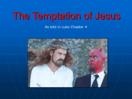 The Temptation of Jesus - Bishop Ireton High School