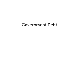 Government Debt - Illinois State University