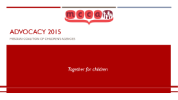 Advocacy 2015 - Missouri Coalition of Children's Agencies