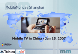Windows Mobile in Enterprise Use November 6, 2006