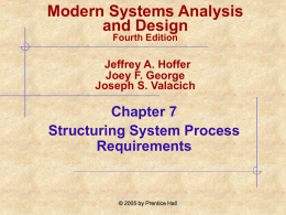 Modern Systems Analysis and Design Ch7