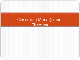 Classroom Management Theorists