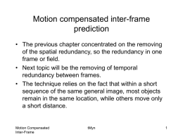 Motion compensated inter