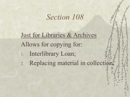 Section 108 - Quinnipiac University