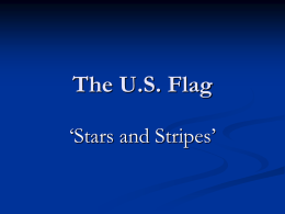 The U.S. Flag - Country Study