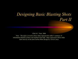 Blast Design - Supplemental Teaching Resources