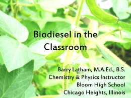Biodiesel in the Classroom