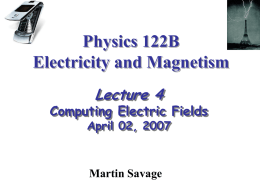 Physics 122B - Institute for Nuclear Theory