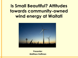 Is Small Beautiful? Attitudes towards community