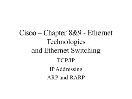 Cisco – Chapter 10