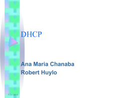 DHCP - University of Scranton