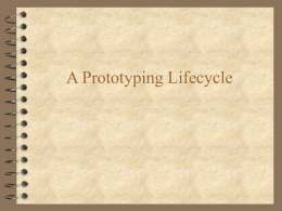 A Prototyping Lifecycle
