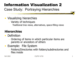 Visualizing Hierarchies