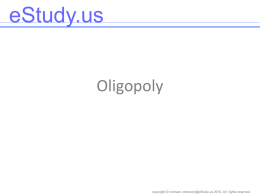 Oligopoly - eStudy.us