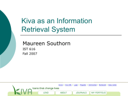 Kiva as an Information Retrieval System