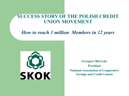 CREDIT UNIONS: REGULATORY TRENDS IN POLAND.