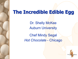 The Incredible Edible Egg Presentation