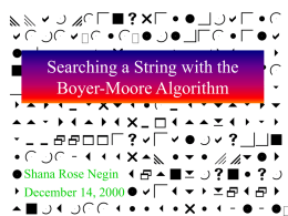 Boyer-Moore String Search