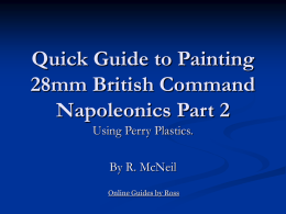 Quick Guide to Painting 28mm British Napoleonics.