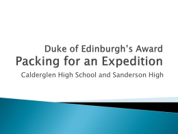Duke of Edinburgh’s Award