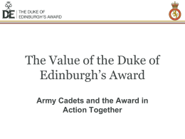 The Value of the Duke of Edinburgh’s Award