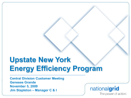 Upstate New York Energy Efficiency Plan