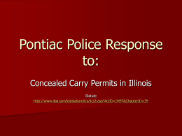 Pontiac Police response to